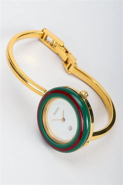 original gucci bangle watch|vintage Gucci watch changeable.